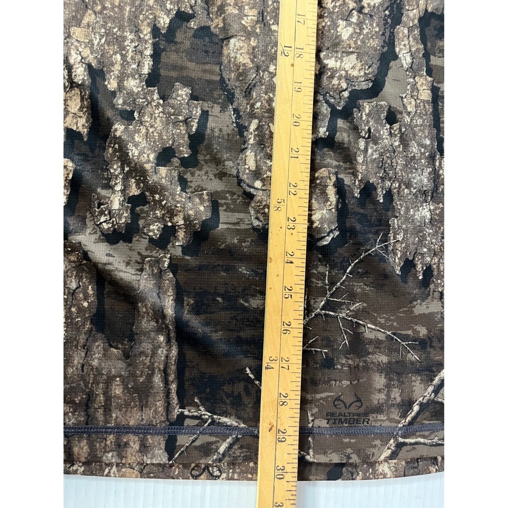 Habit 1/4 Zip Pullover Mens 2XL Camo Realtree Timber Scent-Factor - Picture 6 of 7